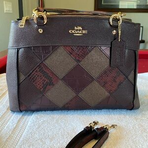 Coach handbag, matching wallet, multicolored like new condition
